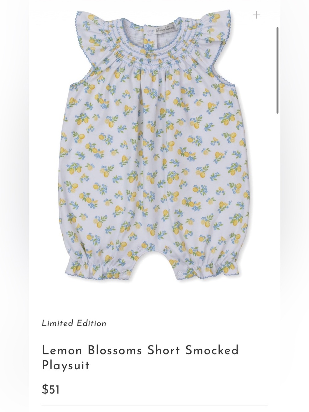 Kissy Kissy limited edition playsuit
